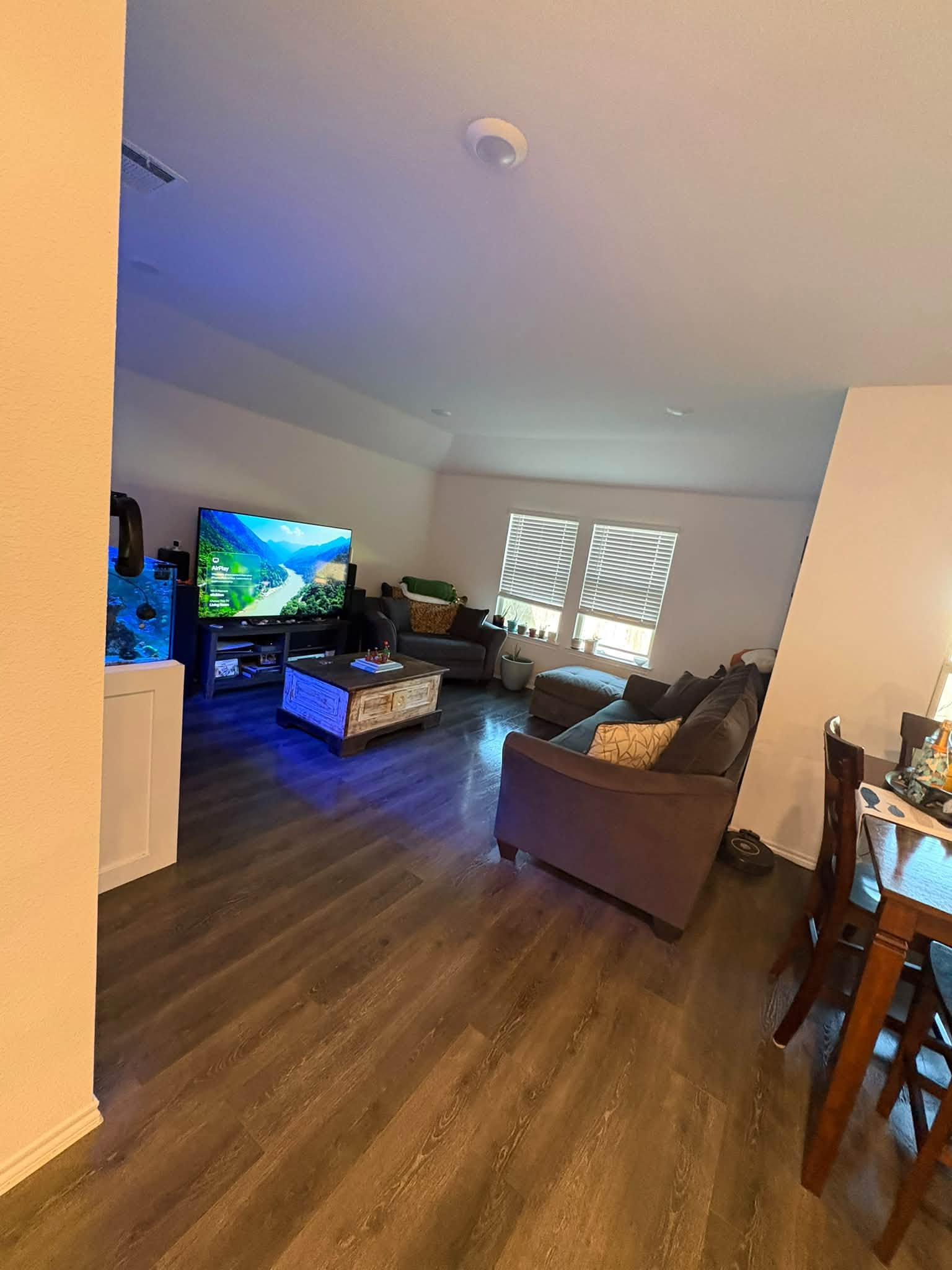 Clean living room
